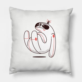 Space sloth (white background) Pillow