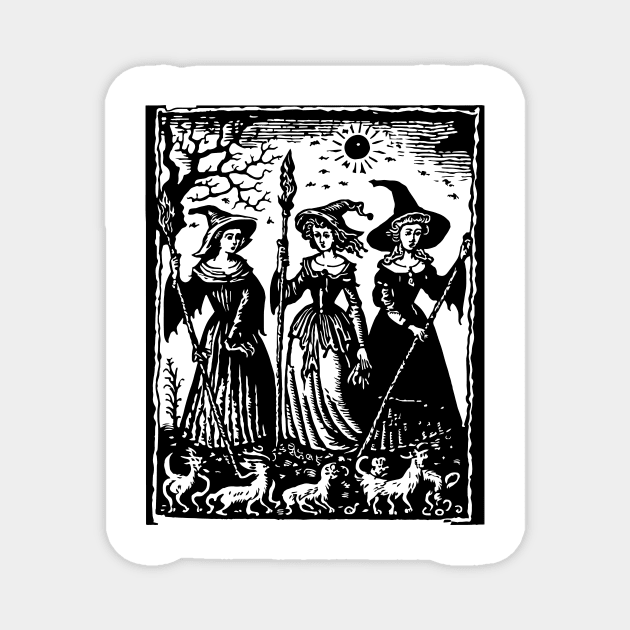 Medieval Witches #1 Magnet by n23tees