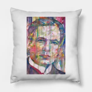 RUBEN DARIO watercolor portrait Pillow