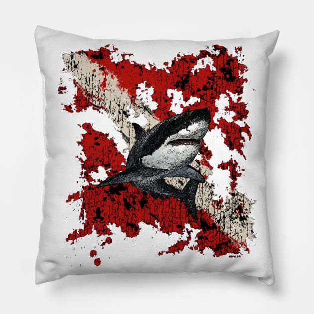 Scuba diving t-shirt designs Pillow by Coreoceanart