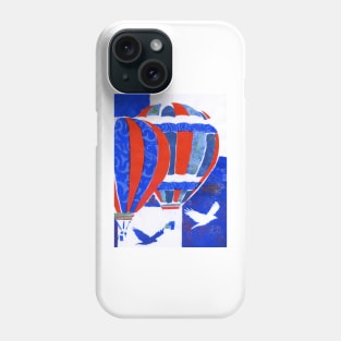 Hot Air Balloon Red White and Blue Phone Case