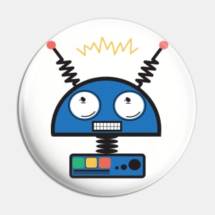 Retro Sci-Fi Fun Pet Robot BoomBoomInk Pin