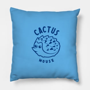 Cactus mause, stilezed, cute hedgehog Pillow