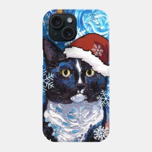 Tuxedo Cat Santa Phone Case