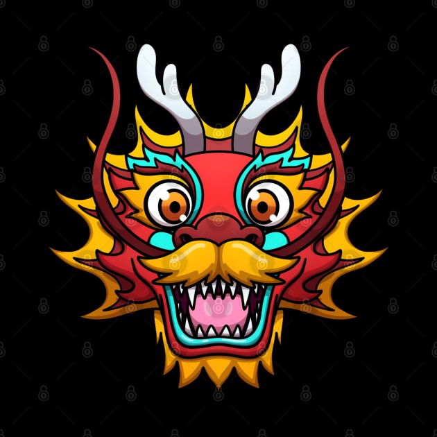 Dragon Dance Head by TheMaskedTooner