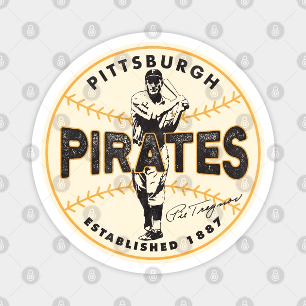 Pittsburgh Pirates Pie Traynor by Buck Tee Originals Magnet by Buck Tee