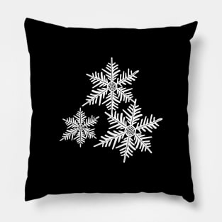 Falling Snowflakes Pillow