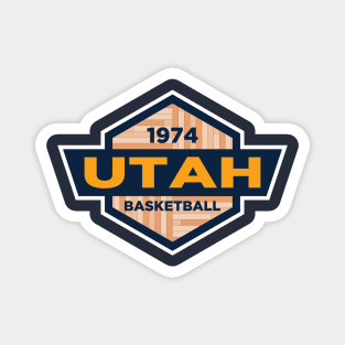 Utah Jazz Basketball Magnet