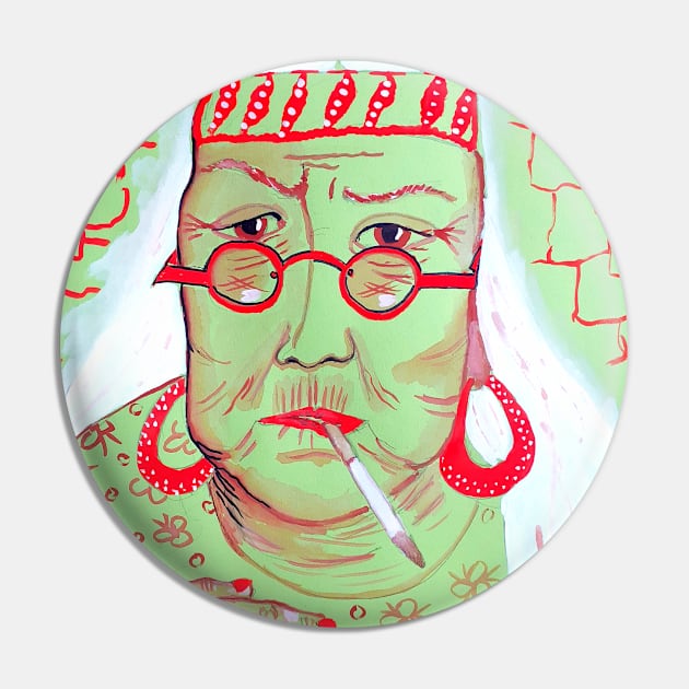 Old hippy woman 021 Pin by Maltez