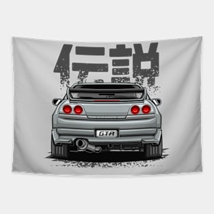 Monster Skyline GTR R33 (Spark Silver) Tapestry