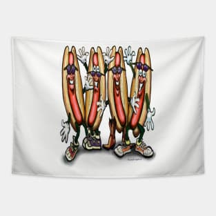 Hot Dogs Tapestry