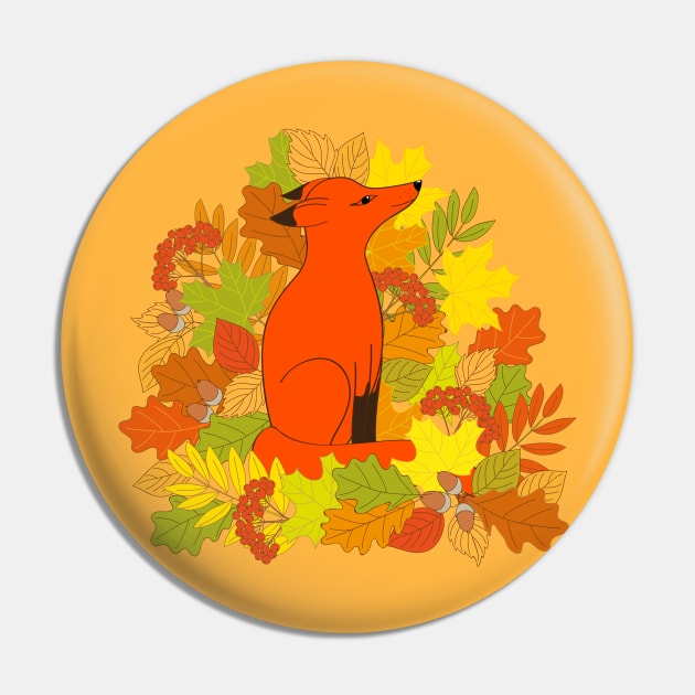 cute red fox into fall leaves Pin by Alina