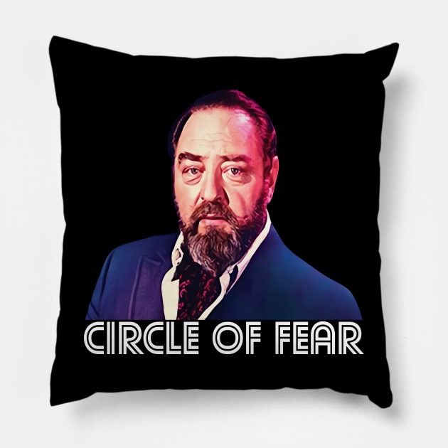 Circle Of Fear Aka Ghost Story - 70s Tv Horror  Anthology Pillow by wildzerouk