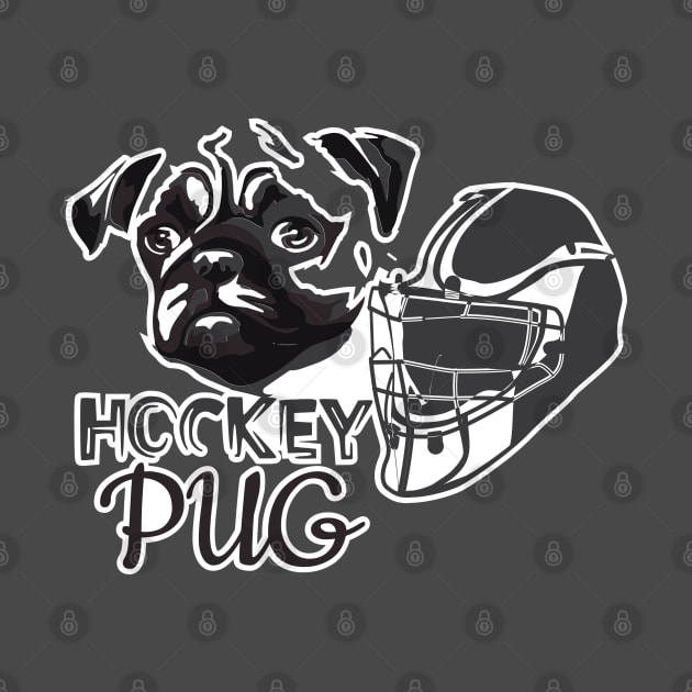 Hockey Pug by TeePixelate