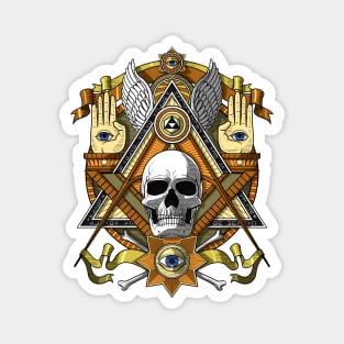 Masonic Skull Magnet