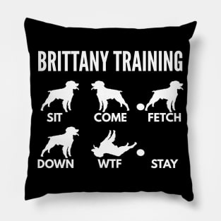 Brittany Training Brittany Spaniel Tricks Pillow