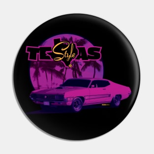 Texas-Style 1970 Torino Beach scene pink colors Pin