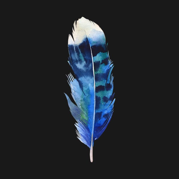 Image: Watercolor, Feather by itemful