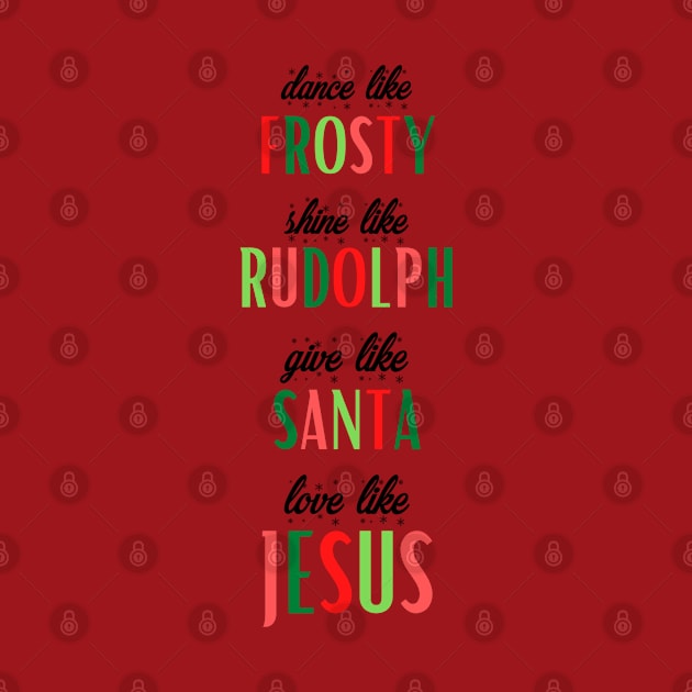 Frosty, Rudolph, Santa, Jesus by Brooke Rae's