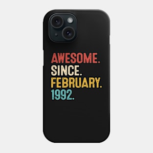 vintage february 1992 birthday Phone Case