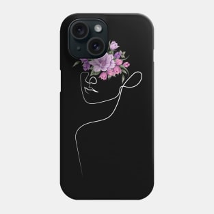 Find the Closest Flowers Bouquet and Put it on your Head | One Line Drawing | One Line Art | Minimal | Minimalist Phone Case