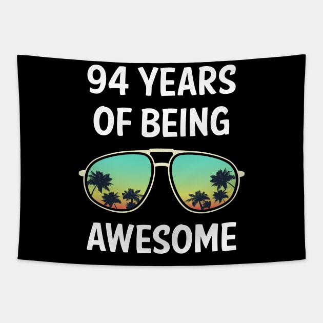 Eyeglasses 94 Years Of Being Awesome Tapestry by rosenbaumquinton52