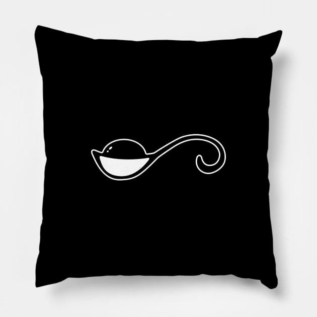 Sherbert Spoon • On Black Pillow by Black Sherbert