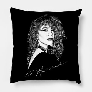 Mariah / 90s Vintage Aesthetic Design Pillow
