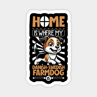 Home is with my Danish–Swedish Farmdog Magnet