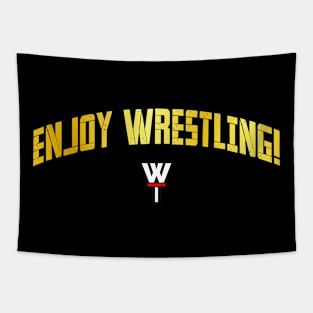 Enjoy Wrestling! GOLD Tapestry