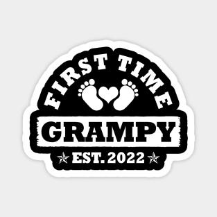 First Time Grampy Est 2022 Funny Father's Day Gift Magnet