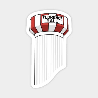 Florence Y'all Northern Kentucky Water Tower Cartoon Magnet