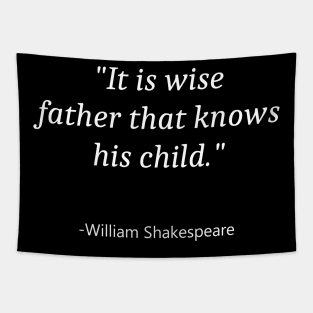 Quote For Fathers Day Tapestry