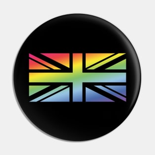 Union Jack / Rainbow Flag (Great Britain / United Kingdom) Pin