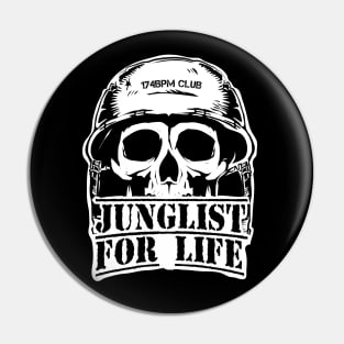 Junglist for Life ( Die Hard Fans of Jungle Music ) Pin