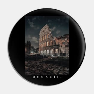 Roman Coliseum streetweart art, aesthetic Pin