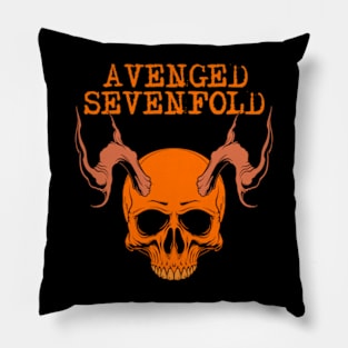 avenged demon skull Pillow