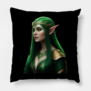Elven Queen of Lilly Pads Pillow