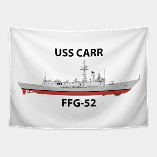 USS CARR - FFG-52 - OH PERRY CLASS Tapestry