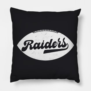 Retro Raiders Football Pillow