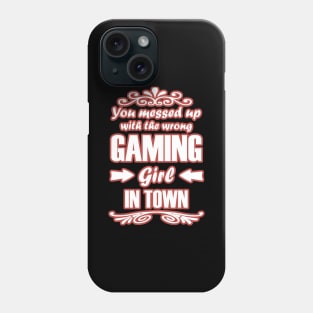 Gaming gambling computer e sport girls video Phone Case