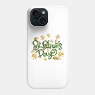 golden leaf st patricks day Phone Case