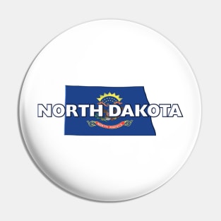 North Dakota Colored State Pin