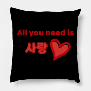 All you need is Sarang - Red Pillow