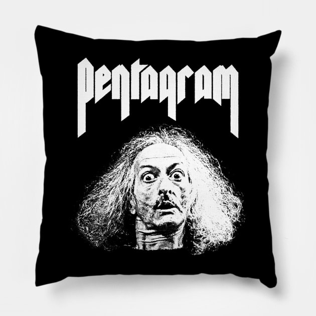 Pentagram Pillow by Chicken Allergic