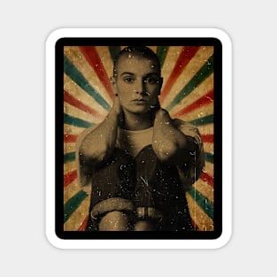 Sinéad O'Connor 1966 - 2023 // Photo Vintage Retro Look Fan Design Magnet