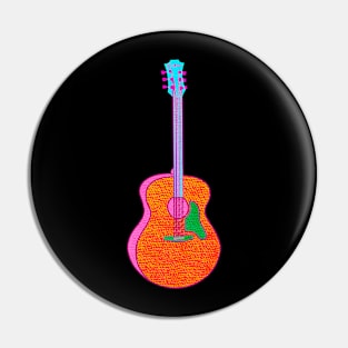 Colorful Guitar Pin