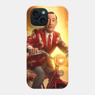 pee wee herman  on bike, art, Paul Reubens Phone Case