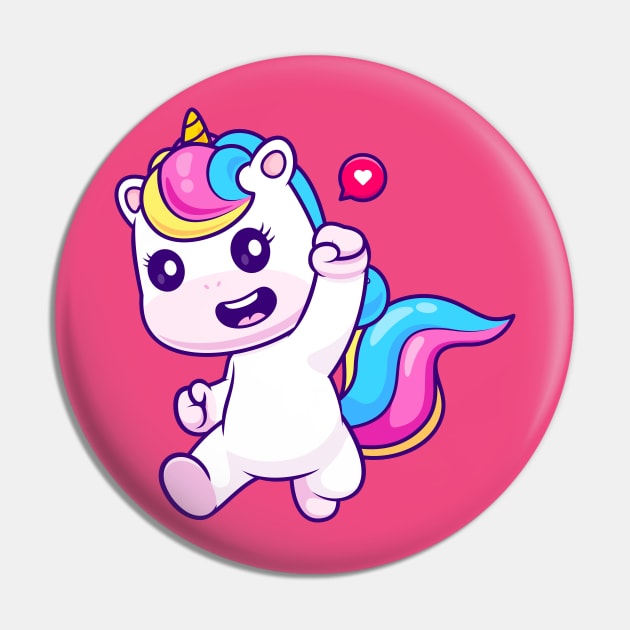 Unicorn raised her hand and determined Pin by Thumthumlam