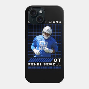 PENEI SEWELL - OT - DETROIT LIONS Phone Case